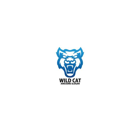 panther head logo design gradient line art 25457058 Vector Art at Vecteezy