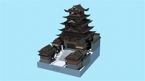 ArtStation - Ashina Castle Lowpoly