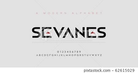 Abstract modern urban alphabet fonts. Typography - Stock Illustration [62615029] - PIXTA