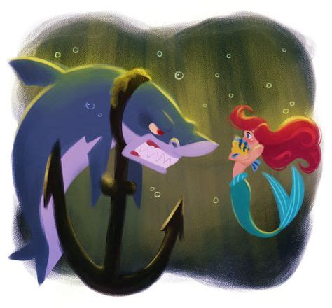 Ariel & Flounder by Dylan Bonner [©2016] | ᴀʀɪᴇʟ|| | Disney dream, Disney animation, Disney ...