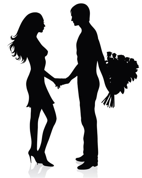 11 Couple Silhouette Vector Images - Simple Couples Silhouettes, Couple Silhouette Vector Free ...