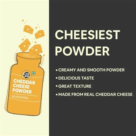 5: 15PM Cheddar Cheese Powder Seasoning for Popcorn, Pasta, Pizza ...