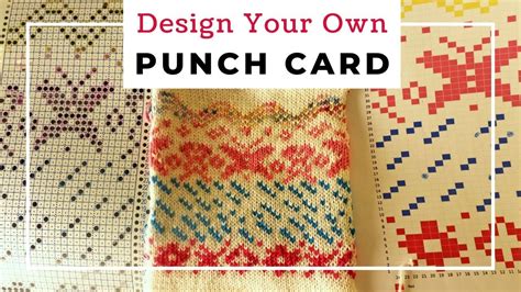 How to design your own Fair Isle punch card for 2-color machine knitting... | Punch cards ...