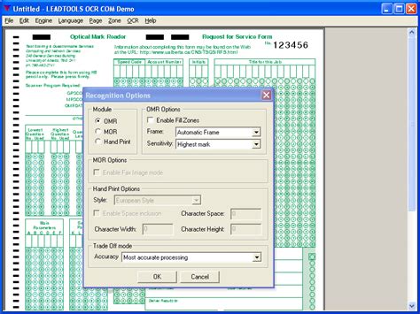 LEADTOOLS OMR Module