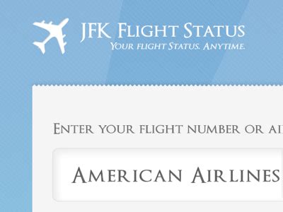 JFK Flight Status by Simon W. Jackson on Dribbble