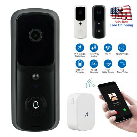 1080p Wireless WiFi Video Doorbell, V10 Smart Doorbell, Camera Visual ...