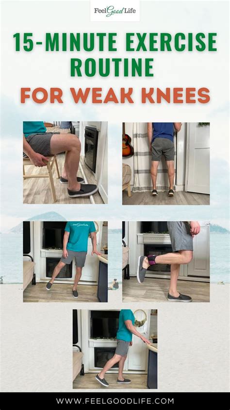 15-Minute Exercise Routine for Weak Knees | Weak knees, Knee pain ...