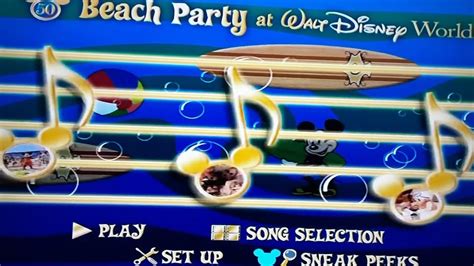 disney sing-along-songs Beach party at walt disney world DVD menu walkthrough. - YouTube