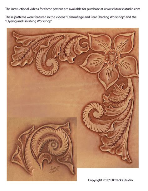 Printable Leather Carving Patterns - Printable Templates