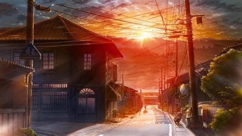 Anime City Scenery Wallpapers - Top Free Anime City Scenery Backgrounds - WallpaperAccess