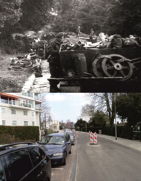 Battle of Arnhem on 18-19 September 1944 at the Hulkesteinseweg, Arnhem. D Day Normandy ...