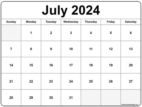 Calendar July 2024 Fillable - Calendar 2024 All Holidays