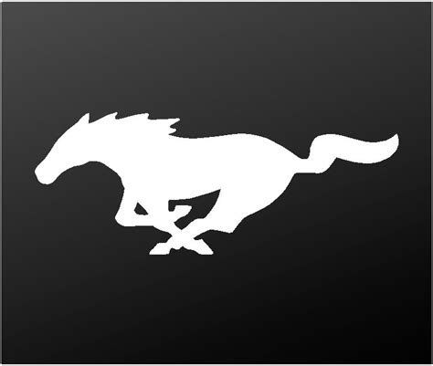 Ford Mustang Vinyl Decal GT Horse Pony Logo Dashboard Laptop Sticker ...