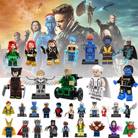 Legoing X Men Marvel Wolverine Jean Grey Professor X Magneto Apocalypse Rogue Legoings Thanos ...