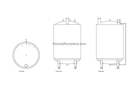 Water Tank 2d Drawing - Image to u