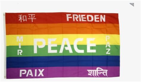 Rainbow With Peace International Flag - Peace, HD Png Download - kindpng