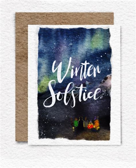 Printable Winter Solstice Card, Instant Download, Happy Solstice ...