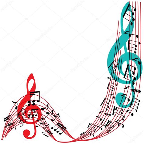 Colorful Music Notes Border | Free download on ClipArtMag