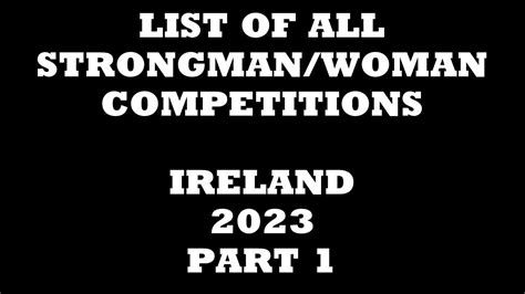 How to find Strongman Competitions in Ireland? Full list of Strongman Comps in 2023 to enter ...