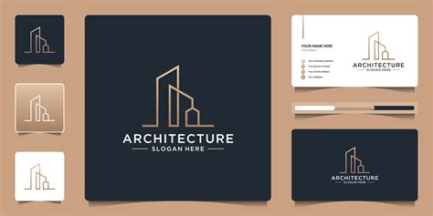 logotipo de arquitectura minimalista con diseño de logotipo de estilo ...