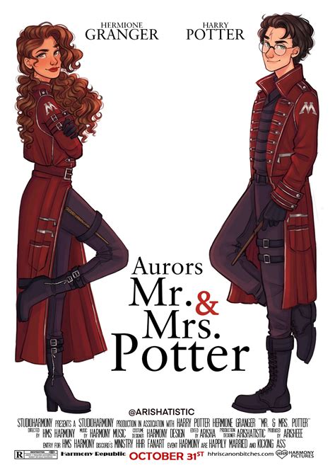 Aurors Mr. and Mrs. Potter for HMS Harmony Discord's "Ministry HHr" Fanart Friday : r/HPharmony