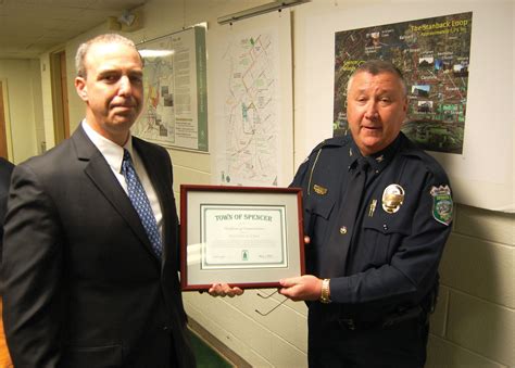 Spencer police chief honored during board meeting - Salisbury Post ...