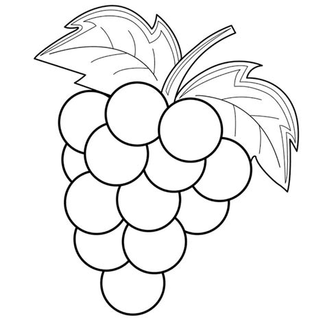 Aneka Gambar Mewarnai - Gambar Mewarnai Buah-buahan. | Fruit coloring pages, Free coloring pages ...