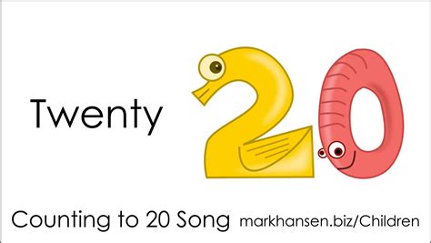 Counting Songs for Children 1-20 Numbers Song Kindergarten Kids Toddlers Animal Number 123 ...