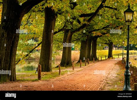 A path at the Open Air Museum in Arnhem, the Netherlands, pictured in ...