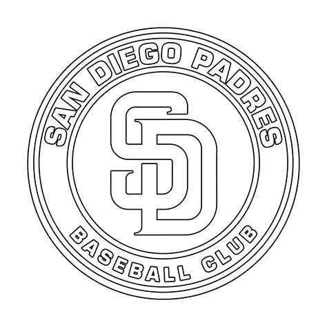 San Diego Padres Coloring Pages - Learny Kids