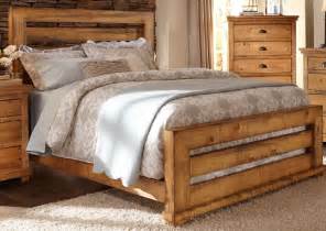 Willow Distressed Pine King Slat Bed from Progressive Furniture | Coleman Furniture