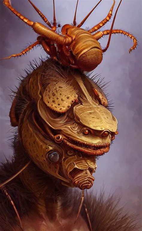 portrait of a cockroach humanoid creature, insect | Stable Diffusion ...