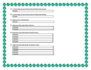 US Major Cities Map Quiz - Locate the Major Cities of the United States