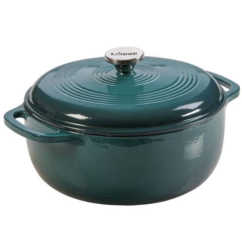 Lodge 6 Quart Enameled Cast Iron Dutch Oven - EC6D38 | Blain's Farm & Fleet