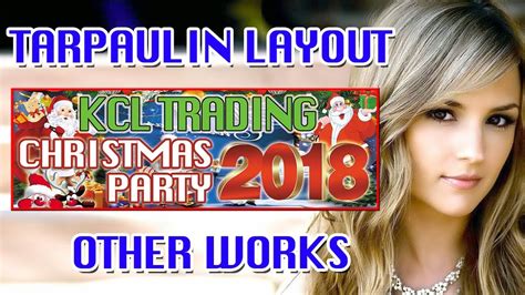 CHRISTMAS PARTY TARPAULIN LAYOUT - YouTube