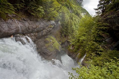 Waterfalls in the Ordesa valley, Spain - Stock Image - C022/3574 - Science Photo Library