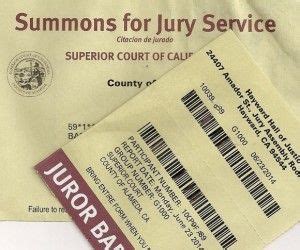 Copy of a jury duty summons and juror badge superior court of california. Photo by BF Newhall ...