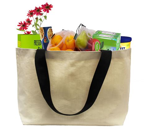 Earthwise EXTRA LARGE Grocery Bag Beach Shopping Tote HEAVY DUTY 12 oz ...