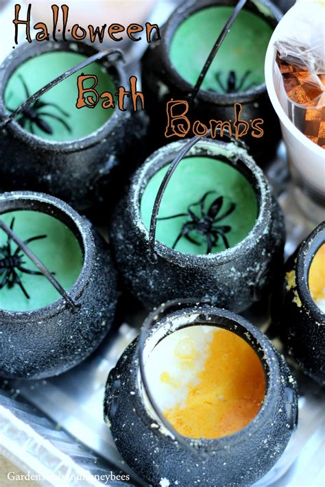 Halloween Bath Bombs - Garden Seeds and Honey Bees