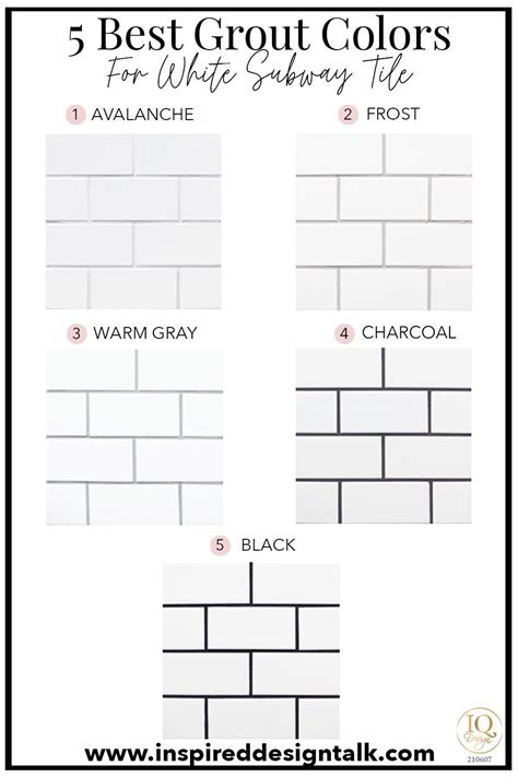 5 Subway Tile Grout Colors That You'll Totally Be Obsessed With • Inspired Design … | White ...