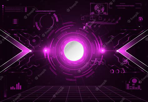 Premium Vector | Abstract technology ui futuristic concept hud circle interface hologram