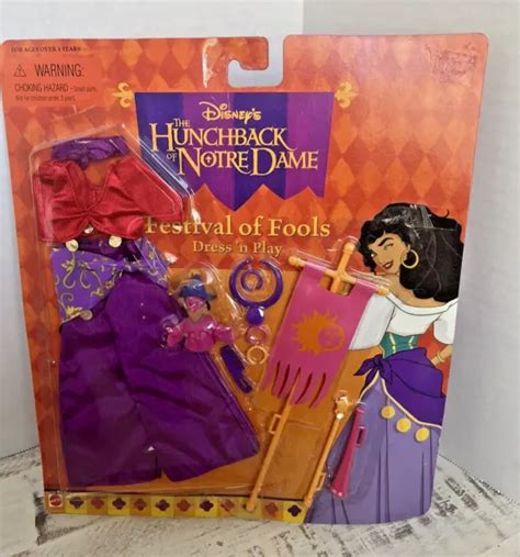 MATTEL DISNEY HUNCHBACK of Notre Dame Festival of Fools Dress N Play #66231 $20.69 - PicClick