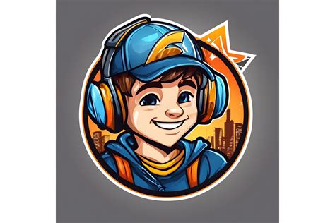 Gamer Boy Mascot Logo Graphic by mimishop · Creative Fabrica