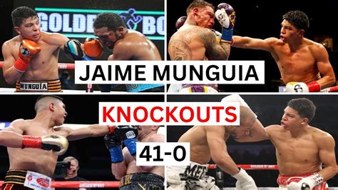 Jaime Munguia (41-0) Knockouts & Highlights - YouTube