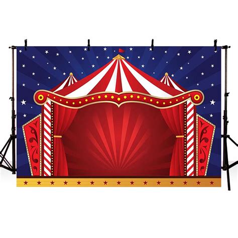 Photography Backdrops Cartoon Circus Stage Background For Photo Studio Sale