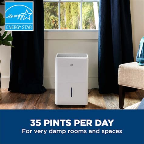 GE 35-Pint 2-Speed Dehumidifier ENERGY STAR (For Rooms 1501- 3000sq ft ...