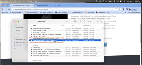 How to Install Basemental Drugs and Gangs Mod On Mac For Sims 4