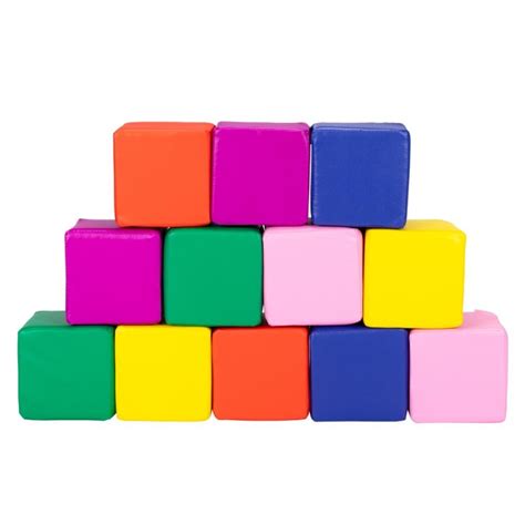 Zimtown 12 PCS Foam Blocks for Kids, Soft Play Big Stacking Blocks, for ...