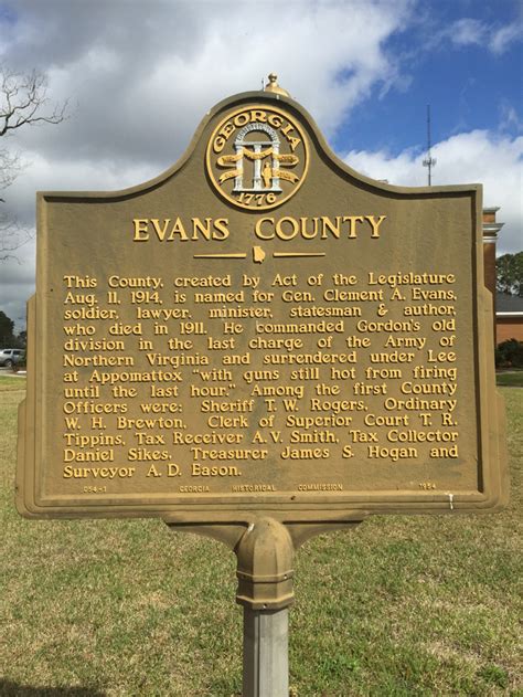 Evans County - Georgia Historical Society