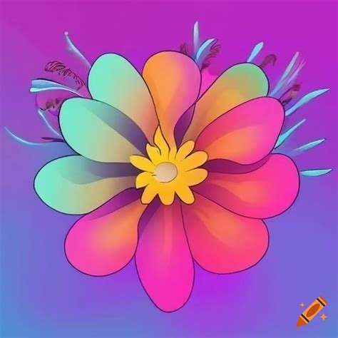 Simple flower outline